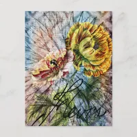 Fleurs Postcard