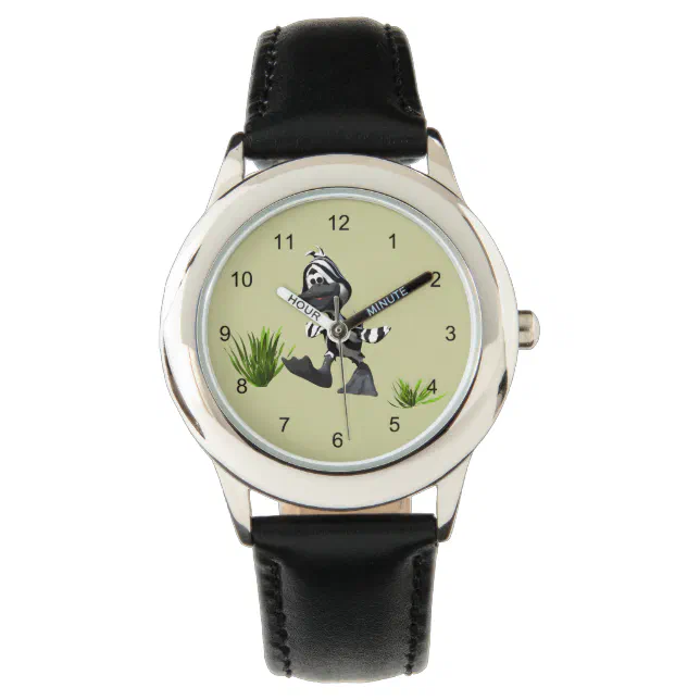 Cute Cartoon Zebra Duck Watch