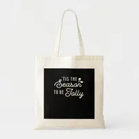 Tis The Season To Jolly Retro Style Tote Bag