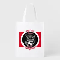 Roar of conservation grocery bag