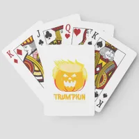 Halloween Trumpkin Funny Poker Cards