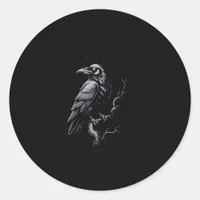 Crow, F-Caw-F Funny Bird Classic Cool Classic Round Sticker