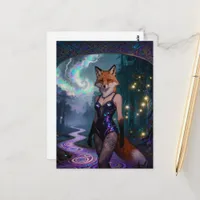 Showgirl Red Fox in a Forest Postcard