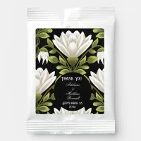 Elegant Black & White Floral Wedding: Calligraphy  Hot Chocolate Drink Mix