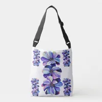 Delphinium  Flowers Elegant Chic Fashion Crossbody Bag