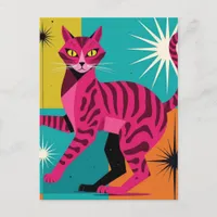 Pink Kitty  Postcard