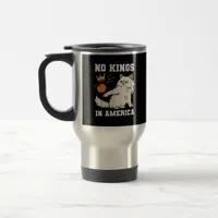 Funny No Kings in America Retro Classic Style Travel Mug