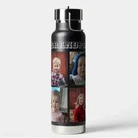 Personalized Grandpa | Grandkids Photos Water Bottle