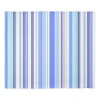 Modern Blue and White Coastal Stripes Duvet Cover