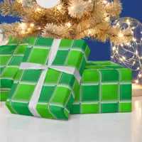 Gift Wrap - Glass Tiles in Green