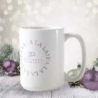 Purple Green Christmas Fa La La ID1009 Coffee Mug