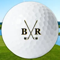 Personalized Monogram Initials Elegant Golfer Golf Balls