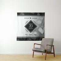 Elegant 70th Platinum Wedding Anniversary Tapestry