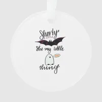 Shorty Batty Funny Retro Ornament