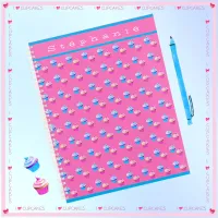 Personalized Pretty Pink and Blue Cupcake Planner