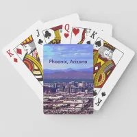 Phoenix Arizona Skyline in Daytime Poker Cards