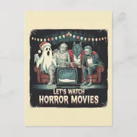 Horror Movies Ghost Mummy Werewolf Zombie Postcard