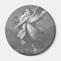 "'T was an angel visted the green earth." Magnet