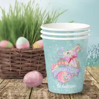 Easter Bunny, Eggs and Confetti ID377 Paper Cups