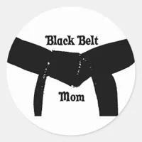 Martial Arts Black Belt Mom Sticker