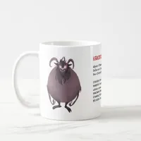 Alpine Christmas Demon Krampus Dictionary Art Coffee Mug