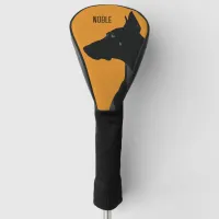 Noble Black Doberman Golf Head Cover