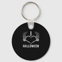 Halloween Skeleton Hands Heart Cute Women Girls Ki Keychain