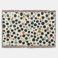 Modern Polka Dot Throw Blanket