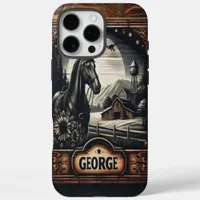 Moonlight Farm Horse iPhone 16 Pro Max Case