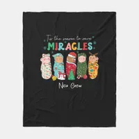 Funny Nicu Nurse Nurse Appreciation Christmas Fleece Blanket