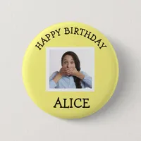 Happy Birthday Photo Button