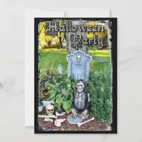 Personalized Skeleton Halloween Party Invitation