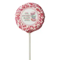 Oh Sweet Baby Girl Macaron Themed Baby Shower Chocolate Covered Oreo Pop