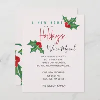 Budget Holly We've Moved Holiday Announcement