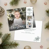 Budget Modern Christmas Photo Collage Holiday Card