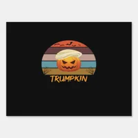 Halloween Trumpkin Vintage Us Sign