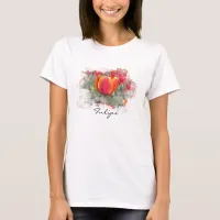 Red and Yellow Tulips T-Shirt