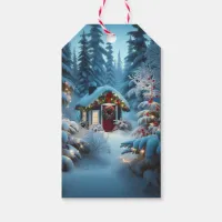 A Little Cabin in the Woods | Festive Christmas Gift Tags