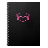 Skeleton Heart Hands Classic Notebook
