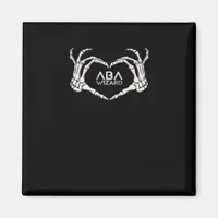 Wizard Classic - Skeleton Hands Heart Magnet