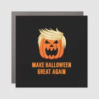 Make Halloween Great Again Funny Trumpkin – Basic  Car Magnet