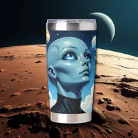 Beautiful Extraterrestrial Alien Being  Insulated Tumbler