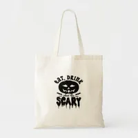 Eat Drink And Be Scary Halloween Light Cool Unique Tote Bag