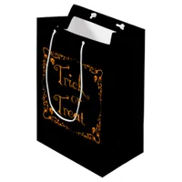 Pumpkin Orange trick or treat Gift Bag