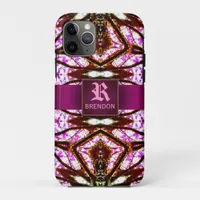 New Age Pink Batik Pattern iPhone 11 Pro Case