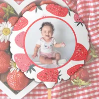 Photo Berry First Strawberry Birthday Party Balloon