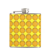 Flask - Yellow and Orange Dots