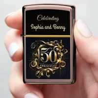 Eternal Glamour Golden Anniversary Design G Zippo Lighter