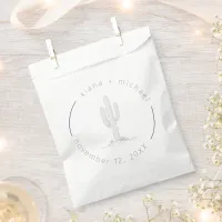 Desert Vibes Wedding Cactus Motif ID1019 Favor Bag