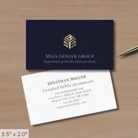 Modern Geometric Logo Business Card